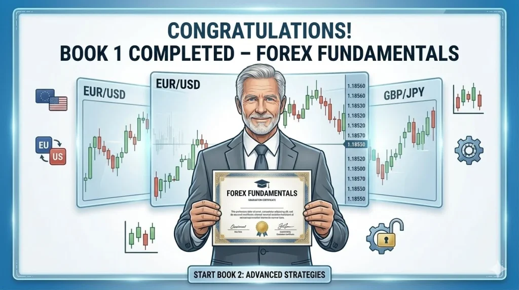 Book 1 Summary Forex Fundamentals congratulations book 1 completed