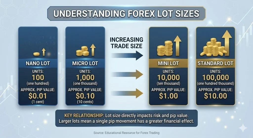 forex lot sizes
